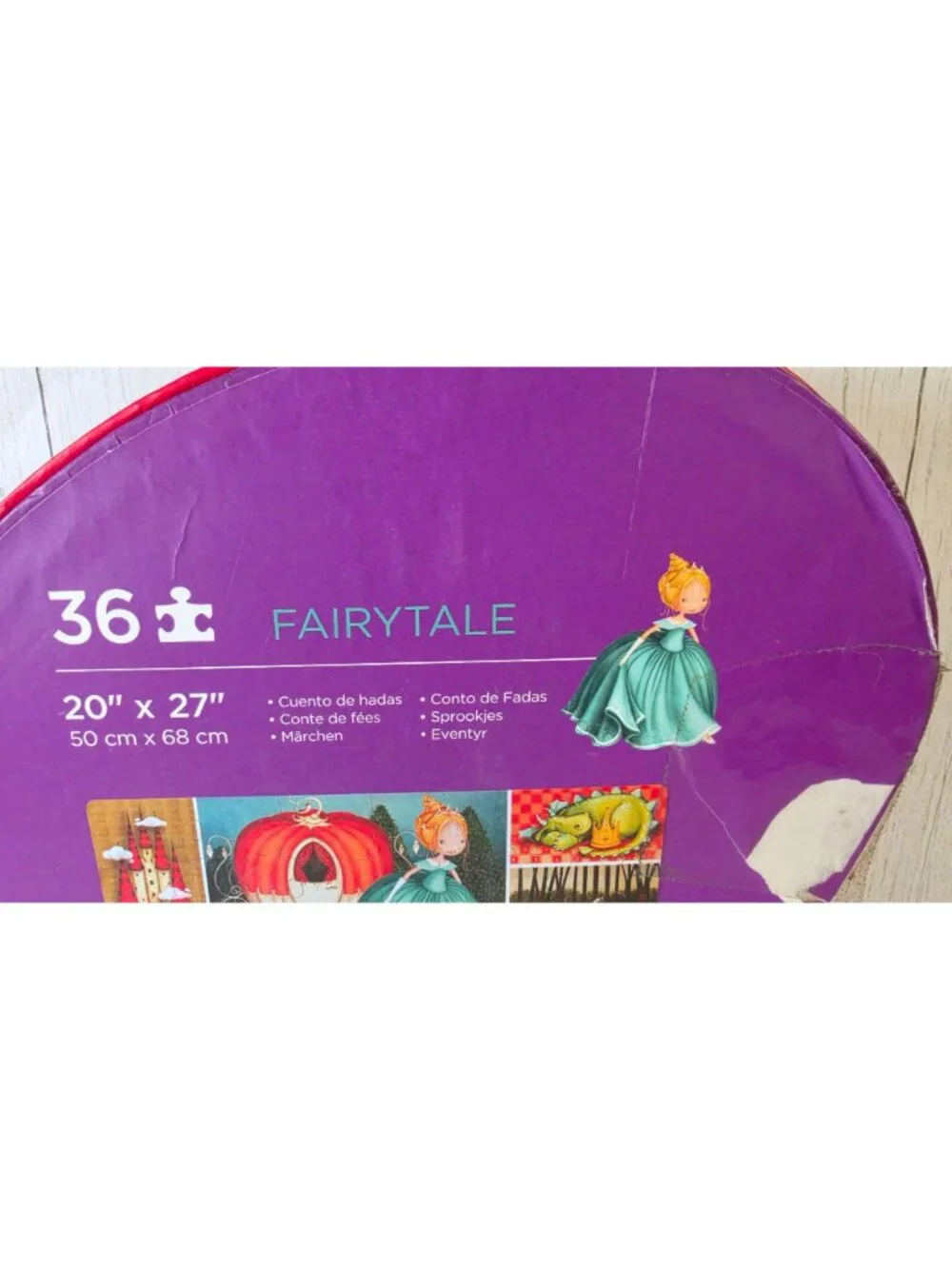 CROCODILE CREEK FAIRYTALE PRINCESS SHAPED FLOOR PUZZLE 36 PIECE JUMBO KIDS TOY